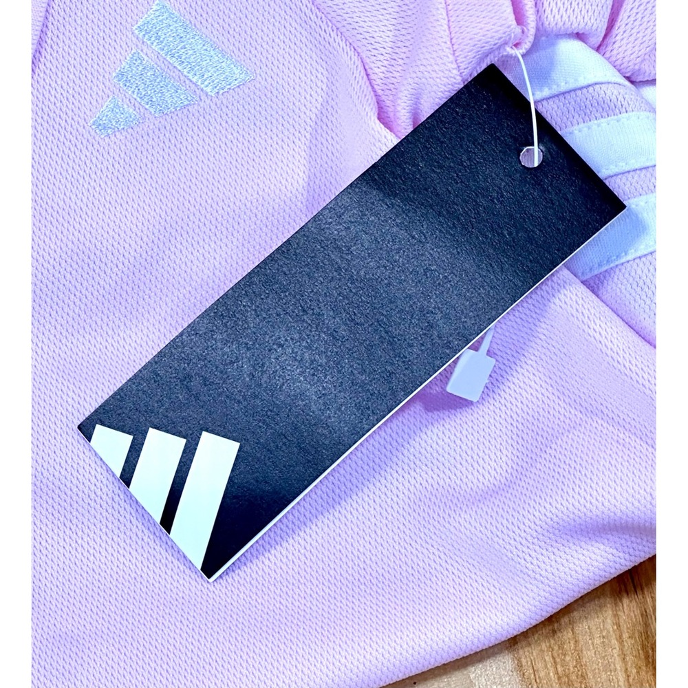Adidas Polo Dress Kids 3T Pink New Ruffle Tiered Skirt Sporty AZ11021 - Picture 5 of 7